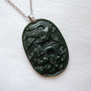 Jáde sárkány medál -  - Meska.hu