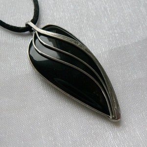 Szivárvány obszidián medál - ékszer - nyaklánc - medálos nyaklánc - Meska.hu