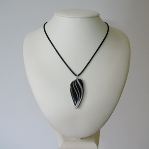 Szivárvány obszidián medál - ékszer - nyaklánc - medálos nyaklánc - Meska.hu