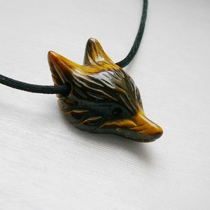 Tigrisszem róka medálos nyaklánc - ékszer - nyaklánc - medálos nyaklánc - Meska.hu