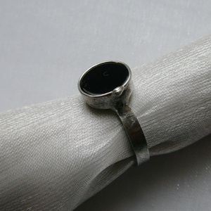 Ónix gyűrű, Ékszer, Gyűrű, Szoliter gyűrű, Ékszerkészítés, Fémmegmunkálás, MESKA
