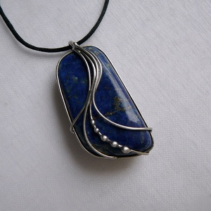 Lápisz lazuli medál - ékszer - nyaklánc - medál - Meska.hu