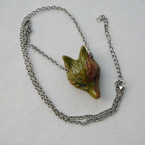 Unakit róka medálos nyaklánc - ékszer - nyaklánc - medálos nyaklánc - Meska.hu