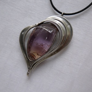 Ametrin medál - ékszer - nyaklánc - medálos nyaklánc - Meska.hu