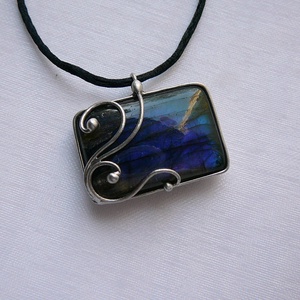 Labradorit medál - ékszer - nyaklánc - medál - Meska.hu