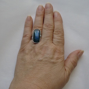 Labradorit gyűrű, Ékszer, Gyűrű, Szoliter gyűrű, Ékszerkészítés, Fémmegmunkálás, MESKA