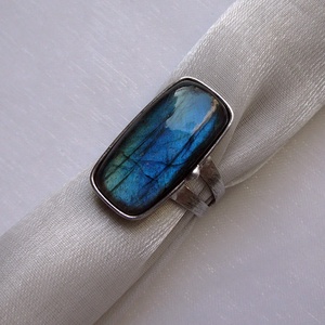 Labradorit gyűrű - Meska.hu