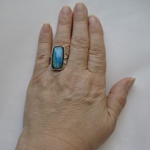 Labradorit gyűrű - ékszer - gyűrű - szoliter gyűrű - Meska.hu