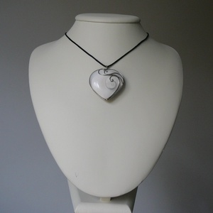 Shiva eye szív medál - ékszer - nyaklánc - medálos nyaklánc - Meska.hu