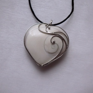 Shiva eye szív medál - ékszer - nyaklánc - medálos nyaklánc - Meska.hu