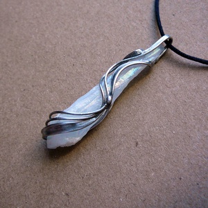 Hegyikristály csúcs medál, Ékszer, Nyaklánc, Medálos nyaklánc, Ékszerkészítés, Fémmegmunkálás, MESKA