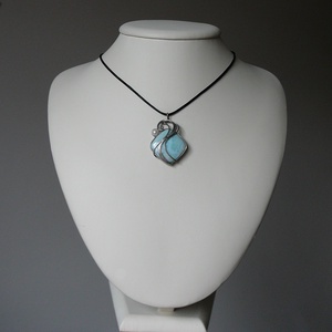 Larimár medál - ékszer - nyaklánc - medálos nyaklánc - Meska.hu