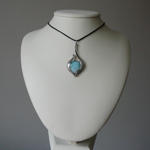 Larimár medál - ékszer - nyaklánc - medálos nyaklánc - Meska.hu
