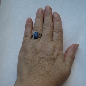 Szodalit gyűrű - ékszer - gyűrű - szoliter gyűrű - Meska.hu