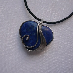 Lápisz mini szív medál - ékszer - nyaklánc - medálos nyaklánc - Meska.hu