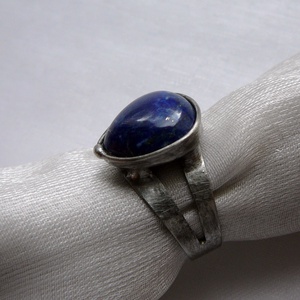 Lápisz lazuli gyűrű - ékszer - gyűrű - statement gyűrű - Meska.hu