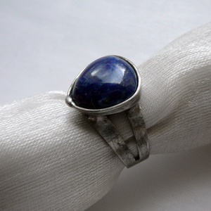 Lápisz lazuli gyűrű - Meska.hu
