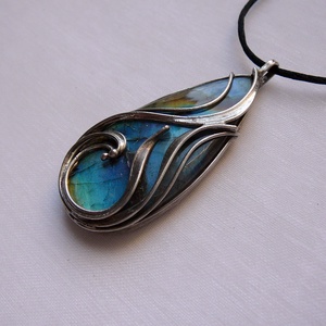 Labradorit medál - ékszer - nyaklánc - medál - Meska.hu