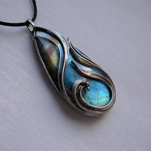 Labradorit medál - Meska.hu