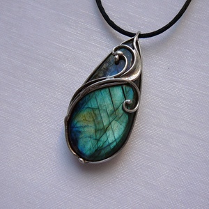 Labradorit medál - ékszer - nyaklánc - medál - Meska.hu