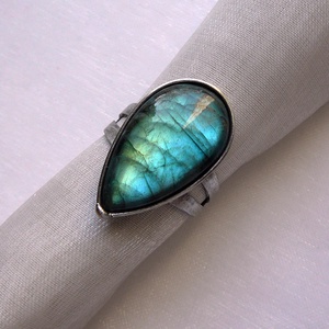 Labradorit gyűrű, Ékszer, Gyűrű, Szoliter gyűrű, Ékszerkészítés, Fémmegmunkálás, MESKA
