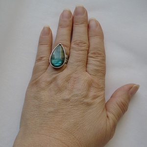 Labradorit gyűrű - ékszer - gyűrű - szoliter gyűrű - Meska.hu