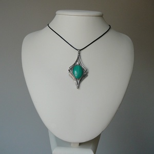 Malachit medál - ékszer - nyaklánc - medálos nyaklánc - Meska.hu