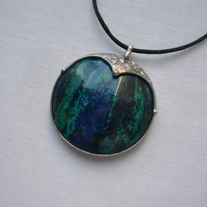 Krizokolla medál - ékszer - nyaklánc - medálos nyaklánc - Meska.hu