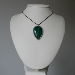 Malachit medál - ékszer - nyaklánc - medálos nyaklánc - Meska.hu
