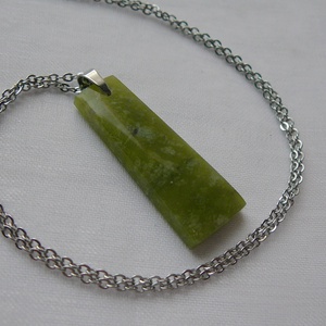 Zöld opál medálos nyaklánc, Ékszer, Nyaklánc, Medálos nyaklánc, Ékszerkészítés, MESKA