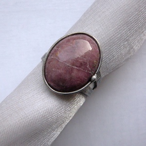 Rodonit gyűrű - ékszer - gyűrű - szoliter gyűrű - Meska.hu