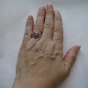 Rodonit gyűrű - ékszer - gyűrű - szoliter gyűrű - Meska.hu
