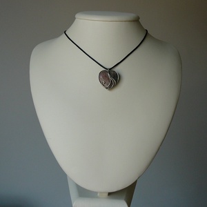 Rodonit mini szív medál - ékszer - nyaklánc - medálos nyaklánc - Meska.hu