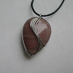 Thulit csepp medál - ékszer - nyaklánc - medálos nyaklánc - Meska.hu