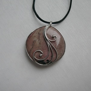 Rodonit medál - ékszer - nyaklánc - medálos nyaklánc - Meska.hu