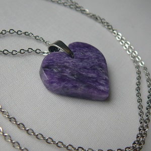 Csaroit szív medálos nyaklánc, Ékszer, Nyaklánc, Medálos nyaklánc, Ékszerkészítés, Fémmegmunkálás, MESKA