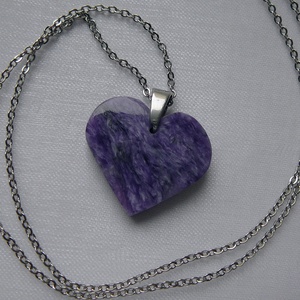 Csaroit szív medálos nyaklánc - ékszer - nyaklánc - medálos nyaklánc - Meska.hu