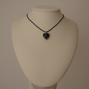 Ametiszt mini szív medál - ékszer - nyaklánc - medálos nyaklánc - Meska.hu