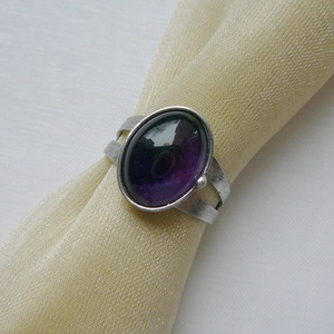 Ametiszt gyűrű - ékszer - gyűrű - statement gyűrű - Meska.hu