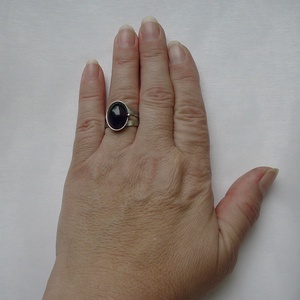 Ametiszt gyűrű - ékszer - gyűrű - statement gyűrű - Meska.hu