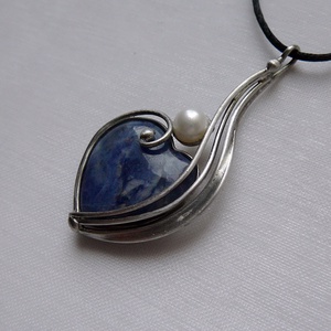 Szodalit medál, Ékszer, Fülbevaló, Lógó fülbevaló, Ékszerkészítés, Fémmegmunkálás, MESKA