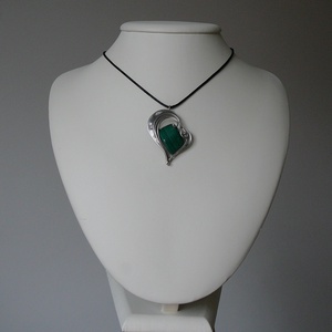 Malachit medál - ékszer - nyaklánc - medálos nyaklánc - Meska.hu