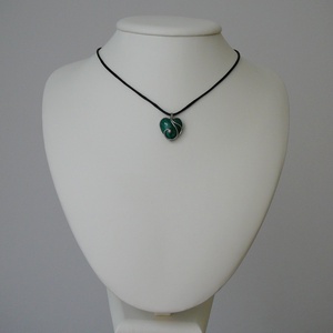 Malachit medál - ékszer - nyaklánc - medálos nyaklánc - Meska.hu