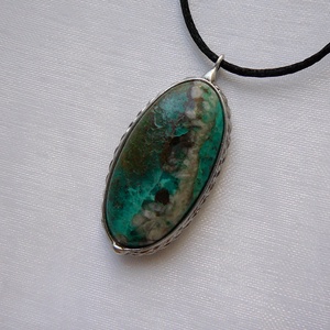 Krizokolla medál - ékszer - nyaklánc - medálos nyaklánc - Meska.hu