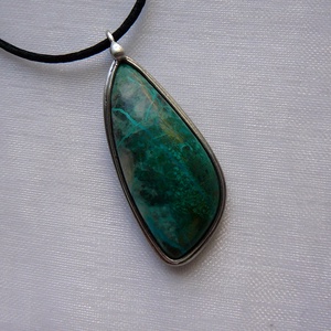 Krizokolla medál - ékszer - nyaklánc - medálos nyaklánc - Meska.hu