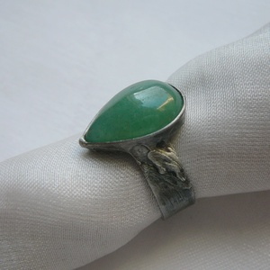 Aventurin gyűrű, Ékszer, Gyűrű, Szoliter gyűrű, Ékszerkészítés, Fémmegmunkálás, MESKA