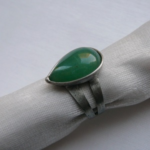 Aventurin gyűrű, Ékszer, Gyűrű, Szoliter gyűrű, Ékszerkészítés, Fémmegmunkálás, MESKA