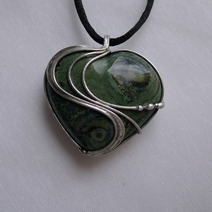 Eldarit szív medál - ékszer - nyaklánc - medálos nyaklánc - Meska.hu