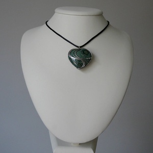 Eldarit szív medál - ékszer - nyaklánc - medálos nyaklánc - Meska.hu