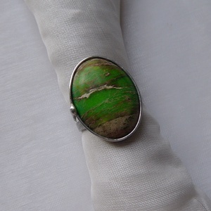 Üledéki jáspis gyűrű - ékszer - gyűrű - szoliter gyűrű - Meska.hu